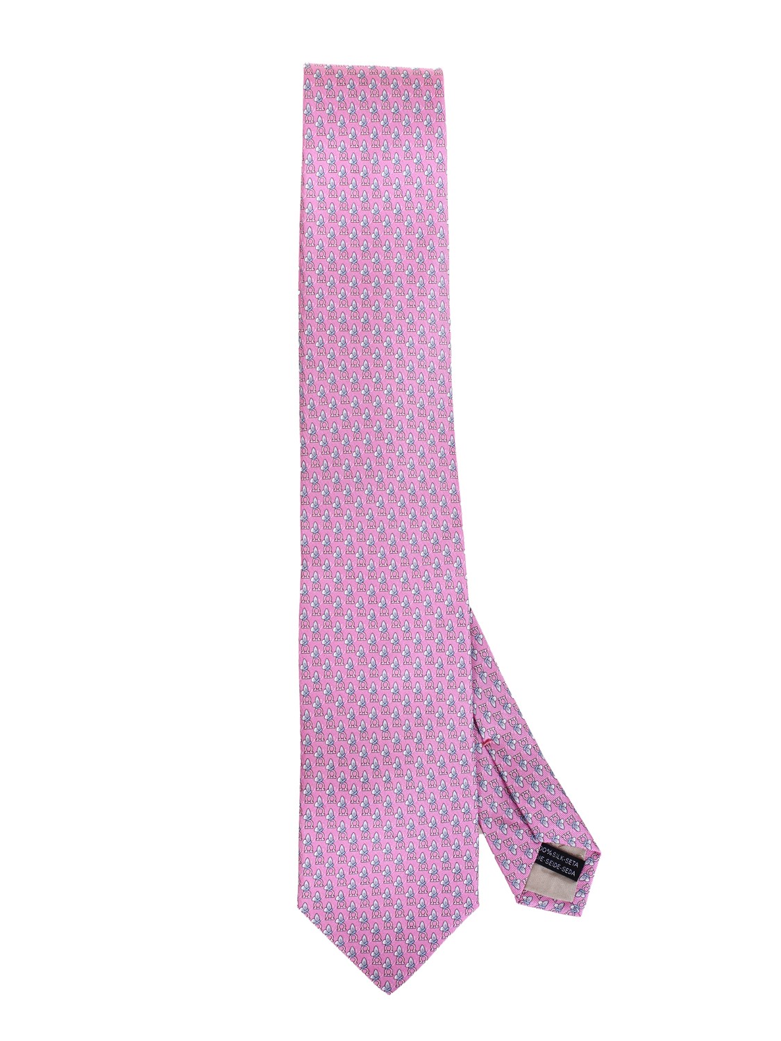 shop SALVATORE FERRAGAMO  Cravatta: Salvatore Ferragamo cravatta in jacquard di seta.
Decorata da un pattern di mini farfalle.
Fondo a 7 cm.
Composizione: 100% seta.
Made in Italy.. 350489 4 OLGA-005 749634 number 4003834